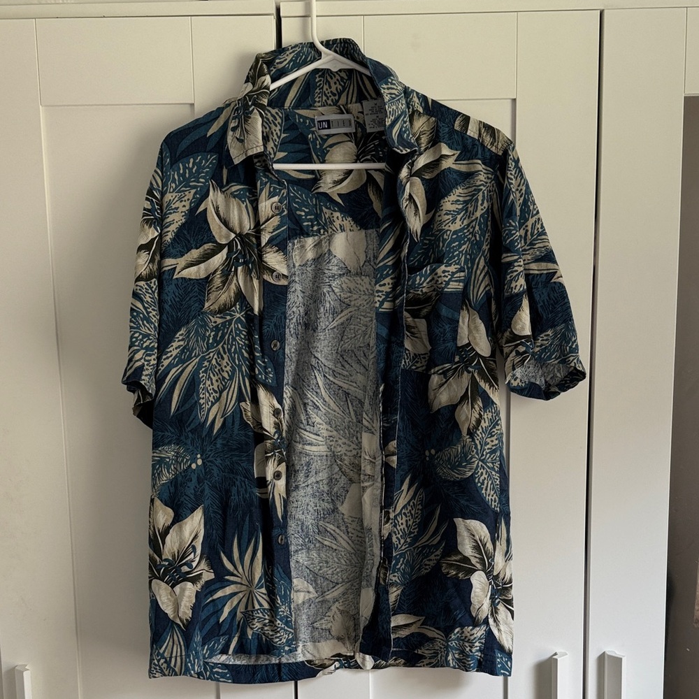 Vintage Vacation Button-Up Shirt